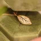 14K Gold Plated Leaf Shape Necklace Fashion Gift for Women