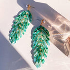 💖Fashion Seaside Resort Style Acrylic Leaf Earrings For Women