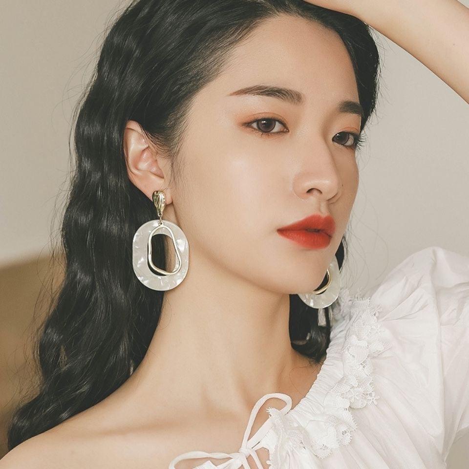 💋925 Silver Women's Hoop Geometric Shapes Earrings Dangle Drop Packs