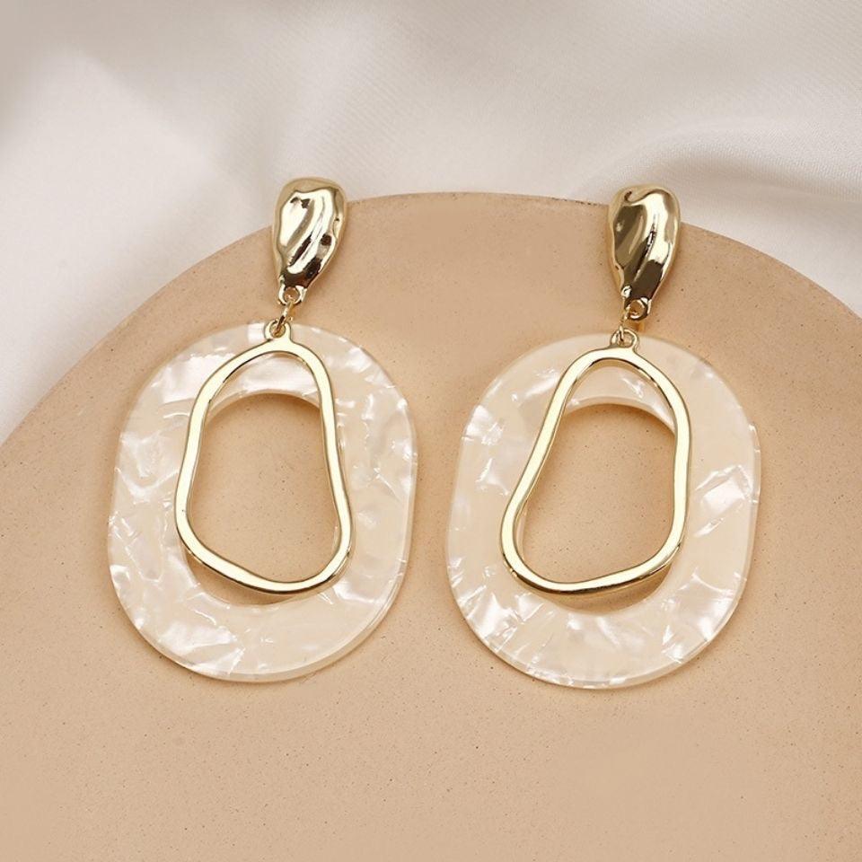 💋925 Silver Women's Hoop Geometric Shapes Earrings Dangle Drop Packs