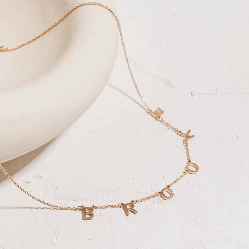 A TO Z Custom Name Necklace (Default 4 Characters)