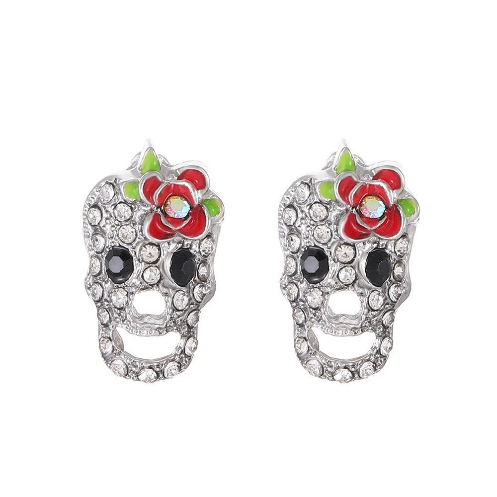 Halloween Cute Sweet Cool Spider Earrings LJH51