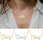 Personalized Titanium Steel Name Necklace