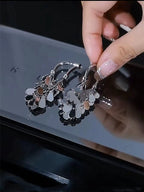 Metal Sequin Tassel Earrings LJ52