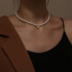Sterling Silver White A-Grade Freshwater Cultured-Pearl Necklace