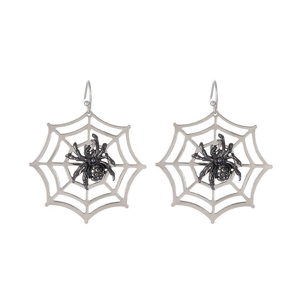 Halloween Cute Sweet Cool Spider Earrings LJH51