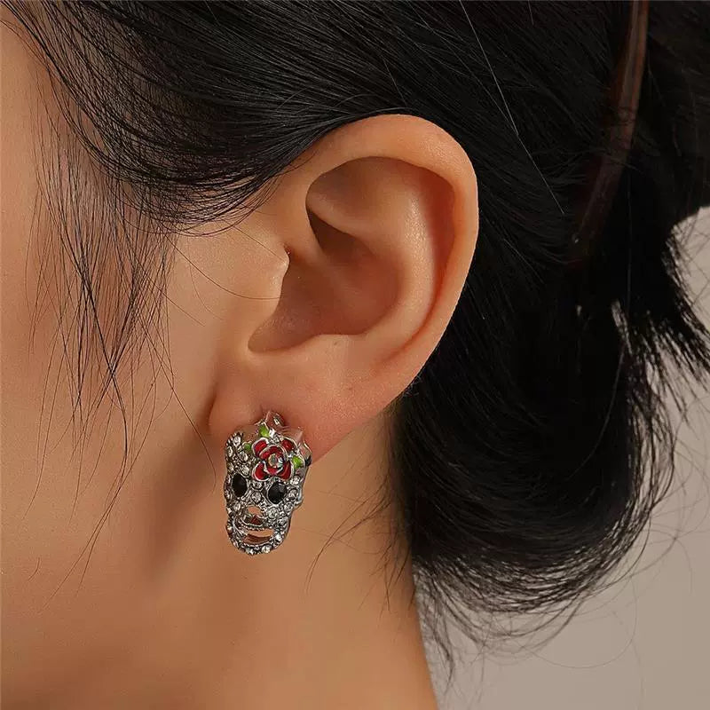 Halloween Cute Sweet Cool Spider Earrings LJH51