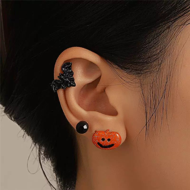 Halloween Cute Sweet Cool Spider Earrings LJH51