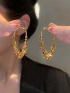 Metal Sequin Tassel Earrings LJ52
