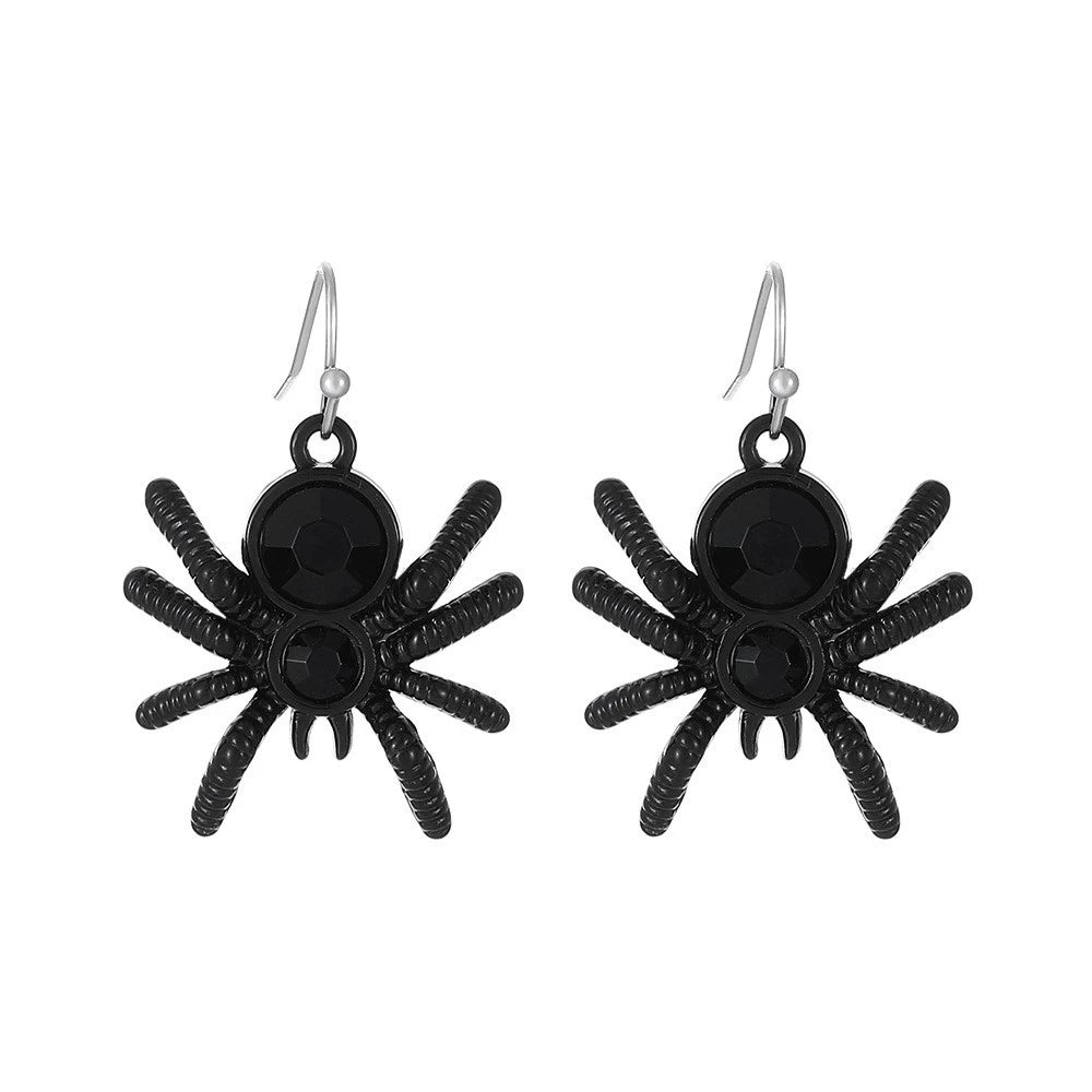 Halloween Cute Sweet Cool Spider Earrings LJH51