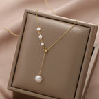 18K Gold Plated Cultured Freshwater Pearl Adjustable Necklace