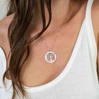 925 Sterling Life Tree Name Pendant Chain Necklace