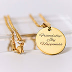 Handmade Personalized Birth Flower Necklace For Thanksgiving Gift