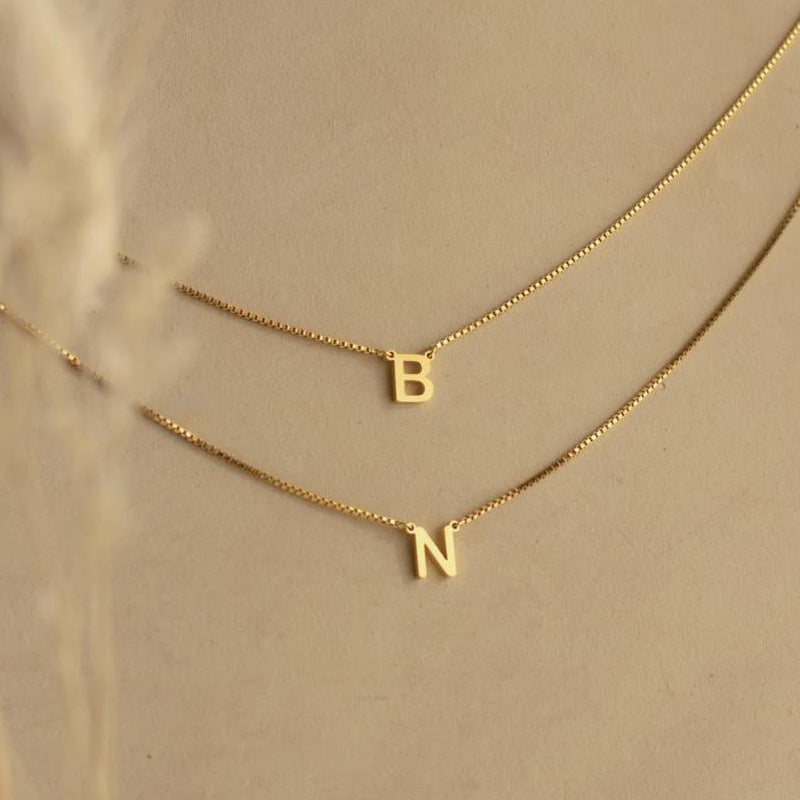Hot Ins Style Layer Personalized Name Word Necklace