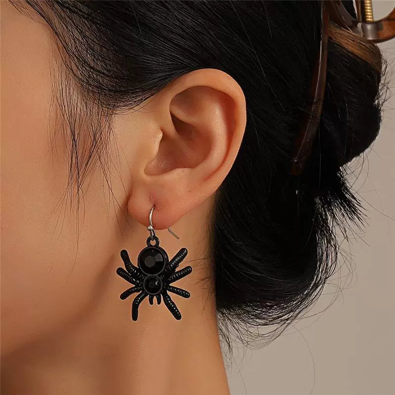 Halloween Cute Sweet Cool Spider Earrings LJH51