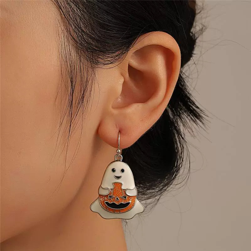 Halloween Cute Sweet Cool Spider Earrings LJH51