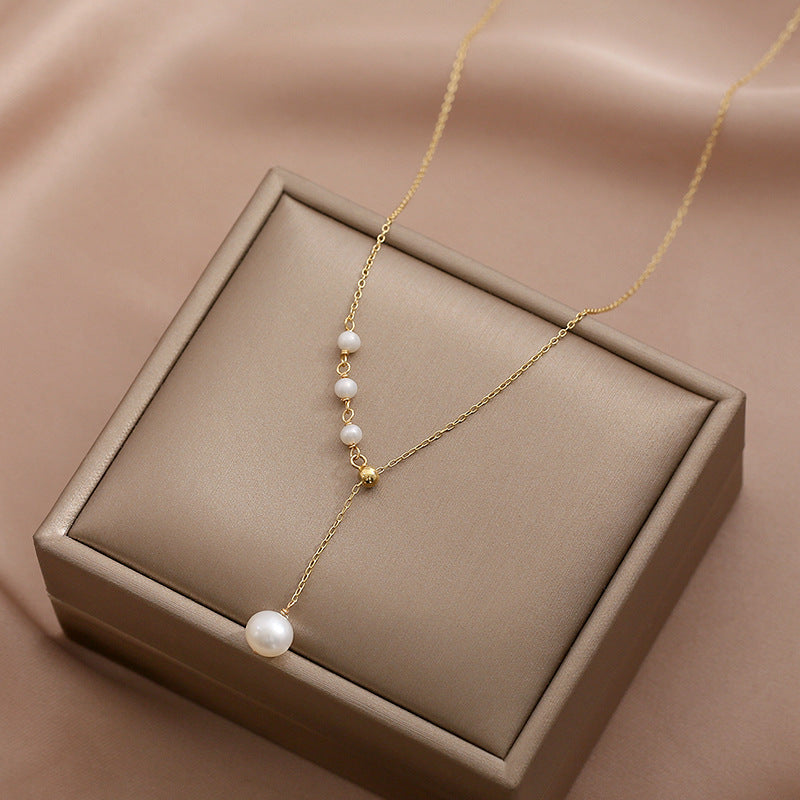 18K Gold Plated Cultured Freshwater Pearl Adjustable Necklace