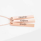 Keep Memories Couple Lover Name Pendant Chain Necklace
