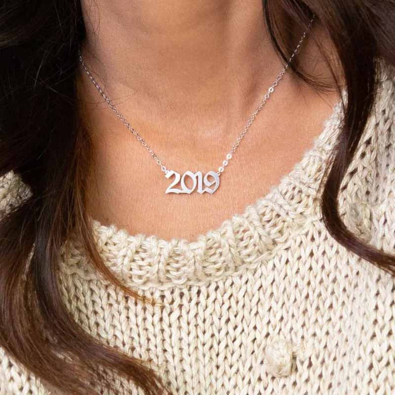 Birth Year Custom Necklace for Thanksgiving Gift