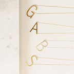 A TO Z Name 14K Gold Plated Choker Necklace