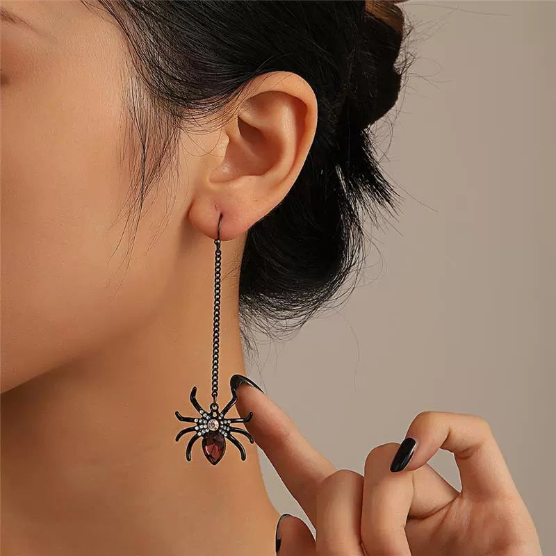 Halloween Cute Sweet Cool Spider Earrings LJH51