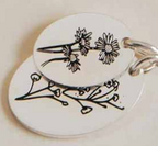 Birth Flower Pendant Chain Necklace for Birthday Gift