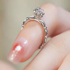 Customized Double-color Hollow Out Diamond Ring - lightofjuwelen