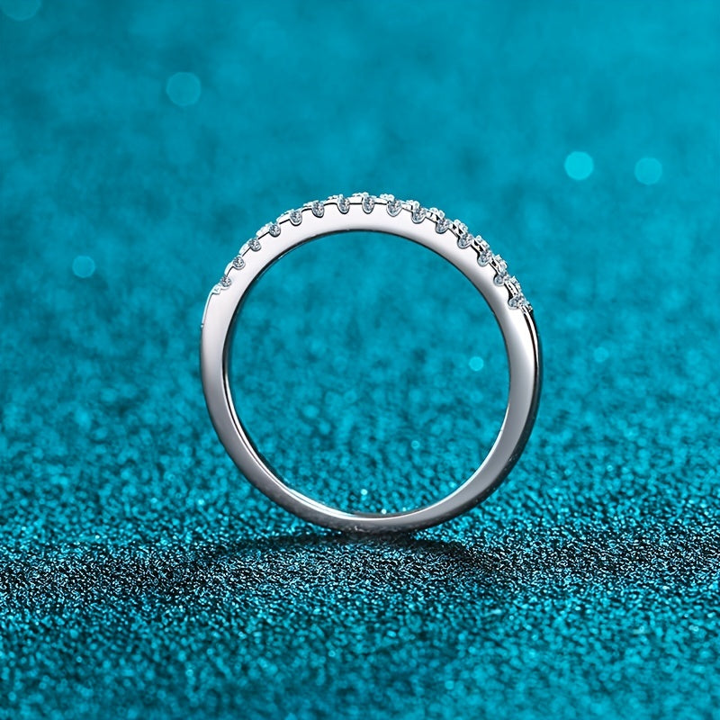 2ct Round Cut Moissanite Anniversary Ring - Stunning Wedding Engagement Band for Women - Perfect Valentine's Day Gift
