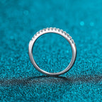 2ct Round Cut Moissanite Anniversary Ring - Stunning Wedding Engagement Band for Women - Perfect Valentine's Day Gift