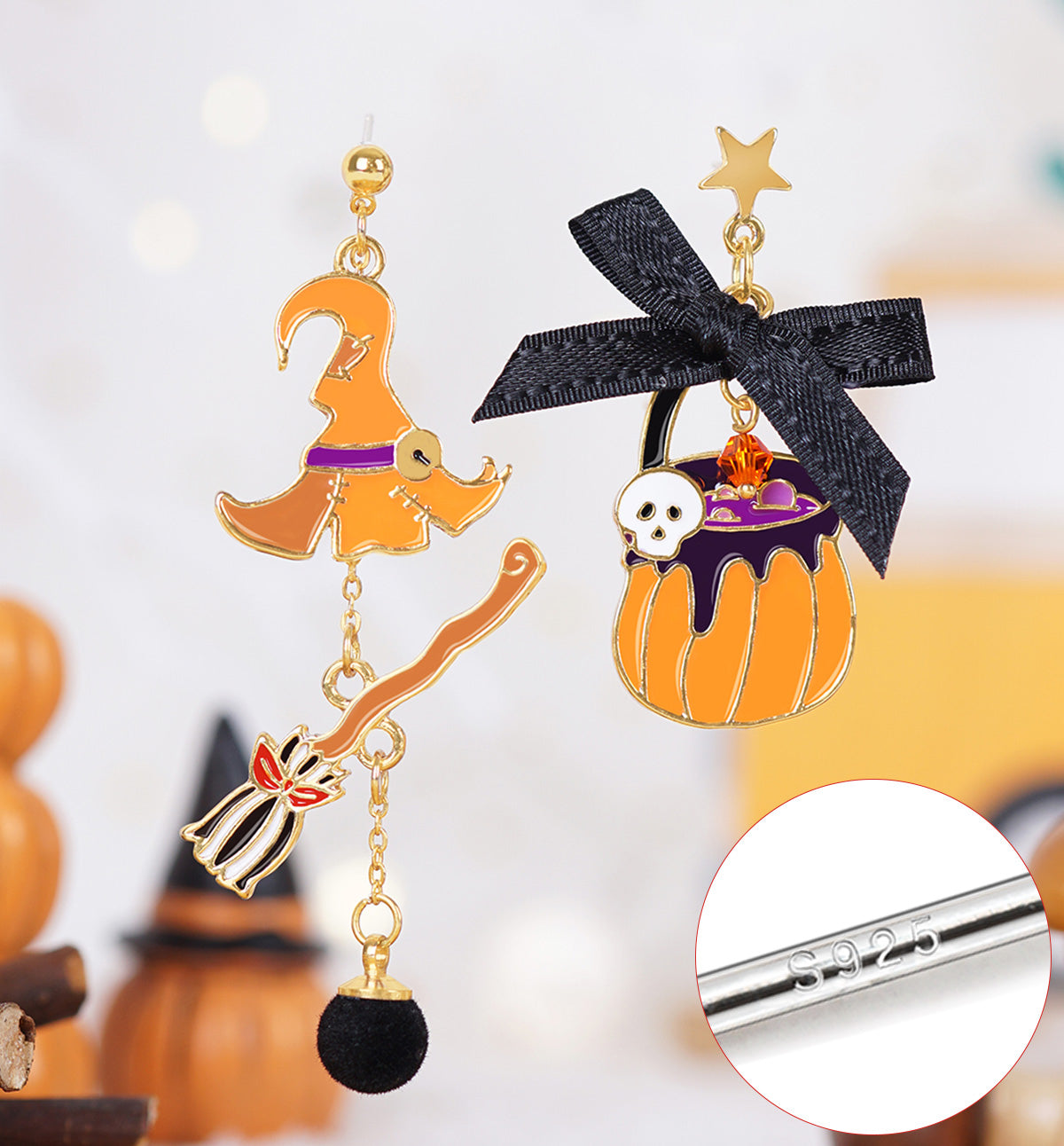Halloween Earrings  Earnail Earclip LJH49