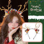 Christmas Elk Glowing Branch Hairpin Large Antler Hair Ornament LJC2