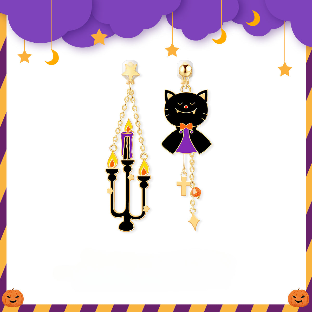 Halloween Earrings  Earnail Earclip LJH49
