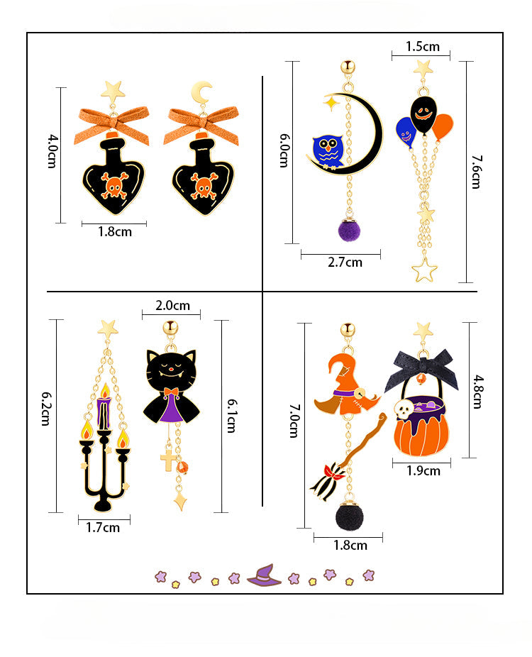 Halloween Earrings  Earnail Earclip LJH49