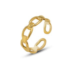 Simply Ins Style Gold Plated Connecting Ring
