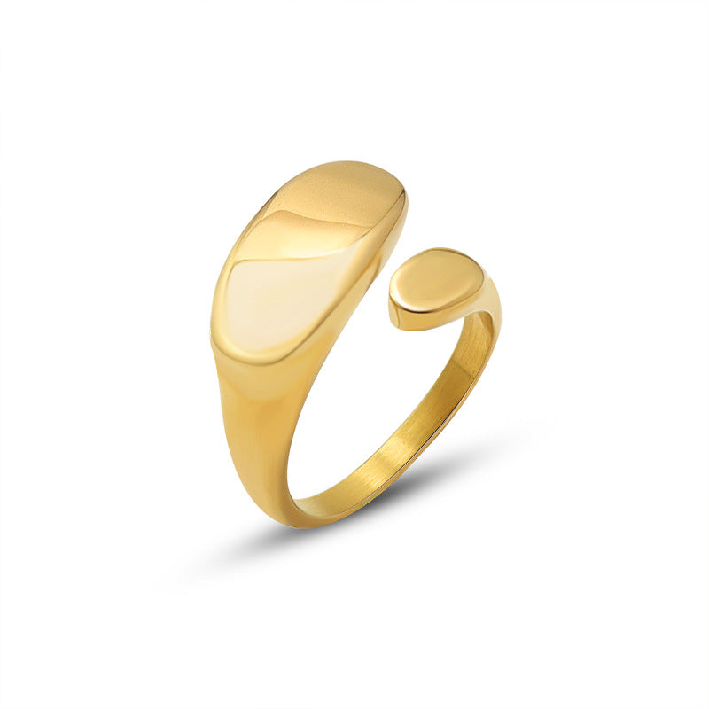 Ins Style Minimalist Planar Opening Ring