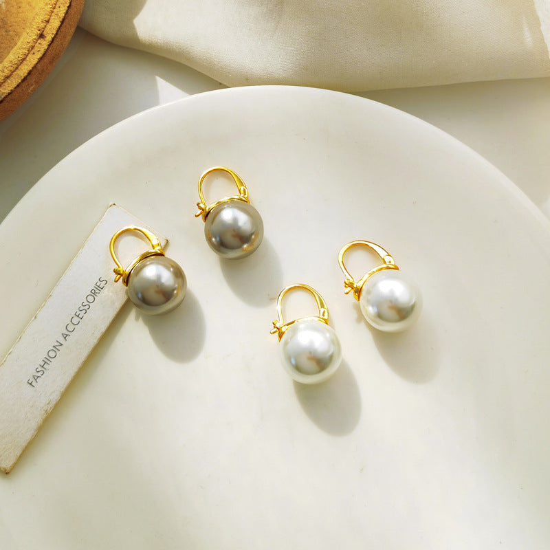 14mm Tasnsui Pearl Gold Vermeil on Silver Earrings