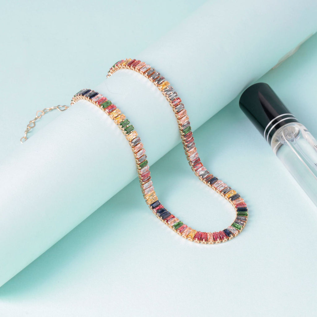 Necklace Aesthetic Simple Adjustable Mobius Crystal Chain