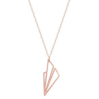Air Plane Necklace Origami Geometric Minimalist Necklace