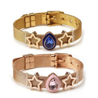 Golden Love Two-tone Stainless Steel Mesh Bracelets - lightofjuwelen