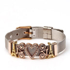 Golden Love Two-tone Stainless Steel Mesh Bracelets - lightofjuwelen
