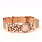 Golden Love Two-tone Stainless Steel Mesh Bracelets - lightofjuwelen