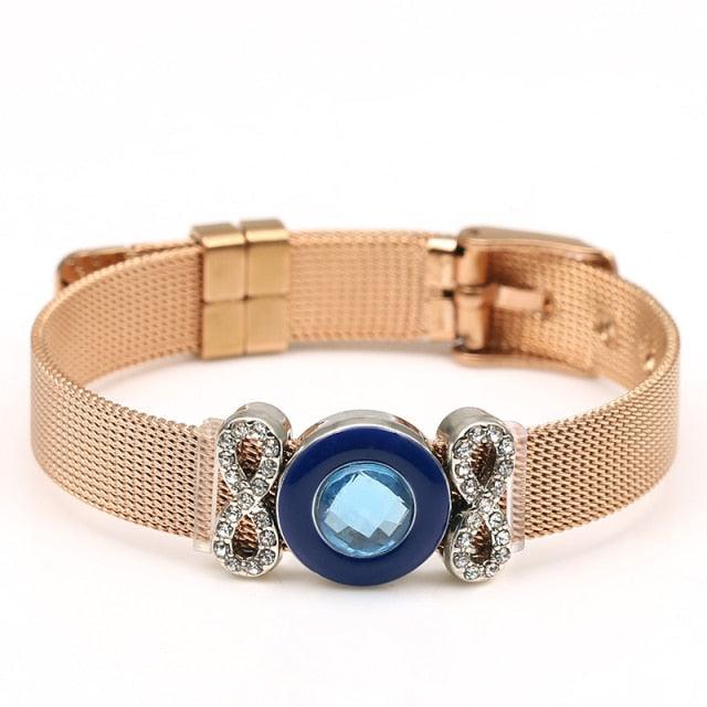 Golden Love Two-tone Stainless Steel Mesh Bracelets - lightofjuwelen