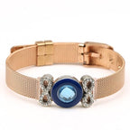 Golden Love Two-tone Stainless Steel Mesh Bracelets - lightofjuwelen