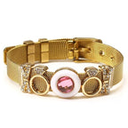 Golden Love Two-tone Stainless Steel Mesh Bracelets - lightofjuwelen