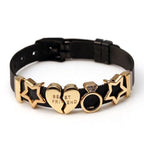 Golden Love Two-tone Stainless Steel Mesh Bracelets - lightofjuwelen