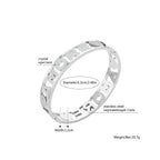 Women's 14K Golden White Crystal Letters Bracelets Gift 2022