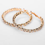Luxury Oversize Crystal Hoop Earrings - lightofjuwelen