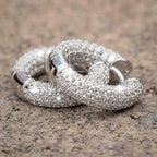 Luxury Women Small Hoop Earrings Dazzling Micro Paved CZ Stones Versatile Female Accessories High Quality Fashion Jewelry - lightofjuwelen