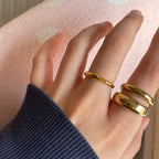 925 Silver Plated Vintage Adjutsable Rings for Women Couple Gift