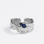 925 Silver Plated Vintage Adjutsable Rings for Women Couple Gift